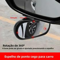 Espelho Universal Ajustável Para Carro, Espelho Retrovisor Lateral De Ângulo Largo 360 graus Espelhos
