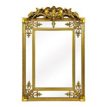 Espelho Vertical Adornos Classico Europeu Cristal Bisotê