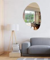 Espelho Vertical Lavabo 95cm Com Suporte Para Decor Banheiro