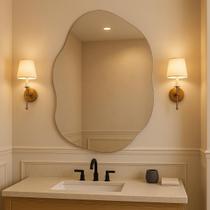 Espelho Vildrex Roma 70x50cm Design Moderno Para Banheiro Lavabo Quarto Lapidado Luxo