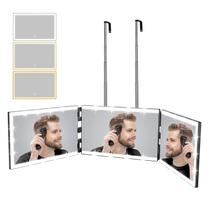 Espelho XIGETRAIL Trifold 3 Vias Recarregável com LED Espelho XIGETRAIL Trifold 3 Vias Recarregável com LED