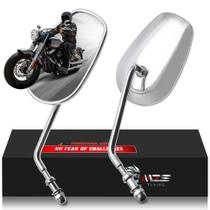 Espelhos de motocicleta MZS Chrome M8 Touring Rear View Side