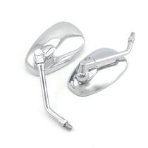 Espelhos de motocicleta Surpassme Universal Chrome 10mm Espelhos de motocicleta Surpassme Universal Chrome 10mm