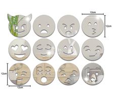 Espelhos Decorativos Acrílico Kit Emojis 12 cm