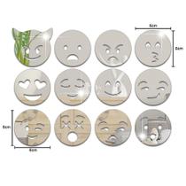 Espelhos Decorativos Acrílico Kit Emojis - ACRILICO Espelhos Decorativos Acrílico Kit Emojis - ACRILICO