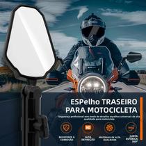 Espelhos Laterais Universais Ajustáveis E Dobráveis Para Motocicletas De Aventura, Off-Road, E ATV Espelhos Laterais Universais Ajustáveis E Dobráveis Para Motocicletas De Aventura, Off-Road, E ATV