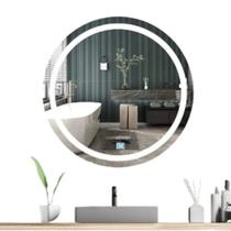 Espelhos Redondo de 50cm, Com Led Neutro e Touch Screen