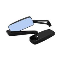 Espelhos retangulares para motocicleta Harley Cruiser Bobber Chopper Softail Sportster Espelhos retangulares para motocicleta Harley Cruiser Bobber Chopper Softail Sportster
