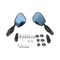 Espelhos Retrovisores Ajustáveis Azuis Para Motocicleta, Universais, Em Alumínio CNC, Antirreflexo Espelhos Retrovisores Ajustáveis Azuis Para Motocicleta, Universais, Em Alumínio CNC, Antirreflexo
