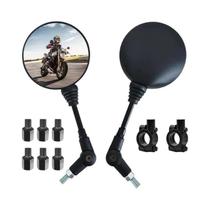 Espelhos Retrovisores Para Motocicleta KTM Anti-queda Dobráveis Redondos M8 M10 Para Scooter E-Bike