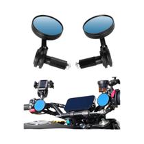 Espelhos retrovisores universais CNC de 7/8'' 22mm para guidão de motocicleta, acessórios para motos