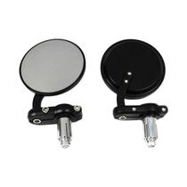 Espelhos Retrovisores Universais Para Motocicleta 7/8" Dobráveis Para Guidão Lateral Para Cafe