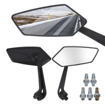 Espelhos Retrovisores Universais Pretos Para Motocicletas Cafe Racer YOSOLO Acessórios De Espelhos