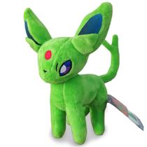 Espeon Shiny de Pelúcia 18cm - Pokémon Eeveelution Verde