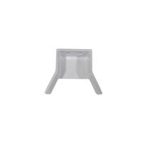Espera batente p/ portão plastico fechada branco 38x38