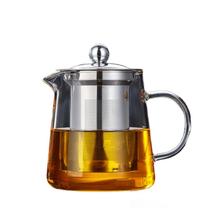 Espessar potes de chá de vidro chaleira resistente ao calor com o infuser de aço inoxidável Milk Oolong Flower Tea Pot para recipiente de suco de chá Bules