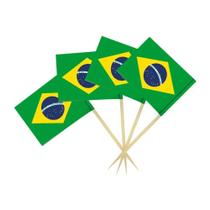 Espetinho Bandeira Do Brasil Buffet Decoração De Pratos Espetinho Bandeira Do Brasil Buffet Decoração De Pratos