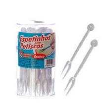Espetinhos p/ petiscos cristal c/50un. - PLASTILANIA