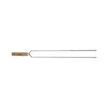 Espeto Aço Niquel Duplo 75Cm