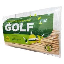 Espeto Bambú Golf Petiscos Lanches 18 Cm - 50 Unidades