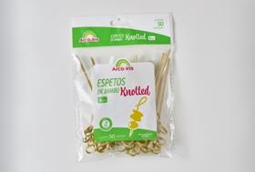 Espeto Bambu Knotted Sticks Petisco Nozinho 9cm 50 Unidades