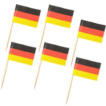 Espeto Bandeira Alemanha 50 un Bambu 6,5cm Decoração para Festas e Petiscos Espeto Bandeira Alemanha 50 un Bambu 6,5cm Decoração para Festas e Petiscos