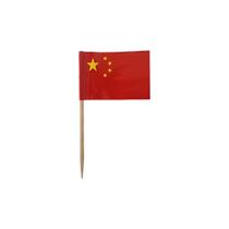 Espeto Bandeira China 200 Un Decoração Buffet Festa Vermelho País