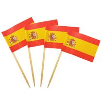 Espeto Bandeira Espanha Decoração 100 Un Festa Restaurante