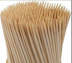 Espeto de bambu 25cm c/50 Espeto de bambu 25cm c/50