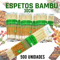 Espeto de Bambu com 500 unid, Para Churrasco, Doces, festa 30cm Espeto de Bambu com 500 unid, Para Churrasco, Doces, festa 30cm