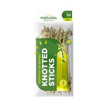 Espeto de Bambu com Efeite Knotted Stick 15cm com 50 unidades Natural Espeto de Bambu com Efeite Knotted Stick 15cm com 50 unidades Natural