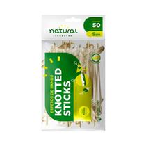 Espeto de Bambu com Enfeite Knotted Stick 9cm com 50 unidades Natural Espeto de Bambu com Enfeite Knotted Stick 9cm com 50 unidades Natural