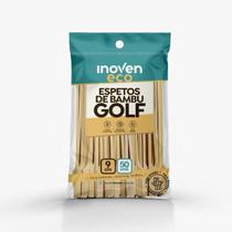 Espeto De Bambu Golf 9 Cm Sustentável E Elegante Para Petisco Canapé Churrasco Festa 1000 Unidades