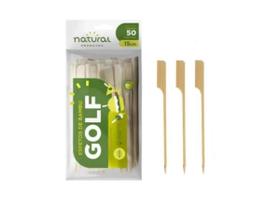 Espeto De Bambú Golf Petiscos Lanches 15Cm - 1250 Unidades