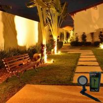 Espeto de Jardim 5w LED Projetor de luz Prova D'água Quente 3000k Bivolt - Quente