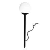 Espeto de Jardim Balizador Solo Globo 10 Preto com LED 3000k