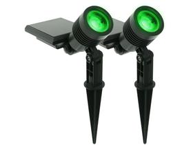 Espeto de Jardim LED Solar Verde Articulado - 0,07W Ecoforce 18581 2 Peças