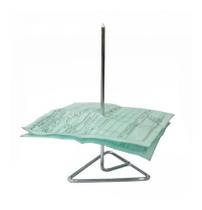 Espeto De Papel Aço Cromado Base De Metal - reforçado