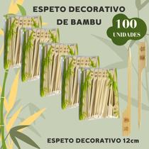 Espeto desenhado de Bambu 12cm com 100 unid, Para Petisco, Lanches, doces GOLF Espeto desenhado de Bambu 12cm com 100 unid, Para Petisco, Lanches, doces GOLF