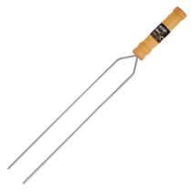 Espeto Duplo Churrasco Gaúcho 75cm Aço InoxCromado Premium - GRILAZER