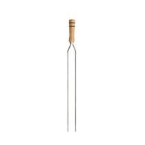Espeto Duplo De Churrasco Com Cabo De Madeira - Stolf 65cm Espeto Duplo De Churrasco Com Cabo De Madeira - Stolf 65cm