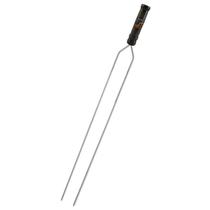 Espeto Duplo Inox Luxo 75 cm (lâmina 57 cm) - Grilazer