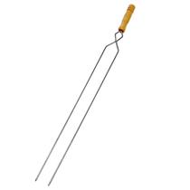 Espeto Duplo para Carne de Churrasco 75 Cm