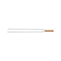 Espeto Duplo Para Churrasco Tramontina Com Lâmina Em Aço Inox E Cabo De Madeira 75 Cm Tramontina