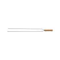 Espeto Duplo para Churrasco Tramontina com Lâmina em Aço Inox e Cabo de Madeira 75 cm