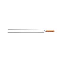 Espeto Duplo para Churrasco Tramontina com Lâmina em Aço Inox e Cabo de Madeira 75 cm