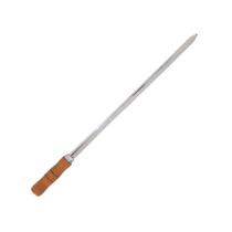 Espeto Espada 50cm De Inox Com Cabo Madeira - Churrasco