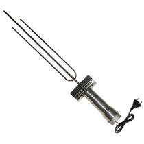 Espeto Giratório Elétrico Churrasco com Base Inox Flex 110v ou 220v Issi Grill