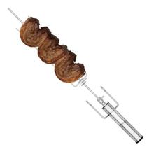 Espeto Giratório Portátil em Inox a Pilha para Churrasqueira Espeto Giratório Portátil em Inox a Pilha para Churrasqueira