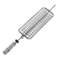 Espeto Grelha Côncava Giratória Cromado 67,5Cm Issi Grill